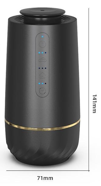 Intelligent USB Car Scenting Diffuser Size